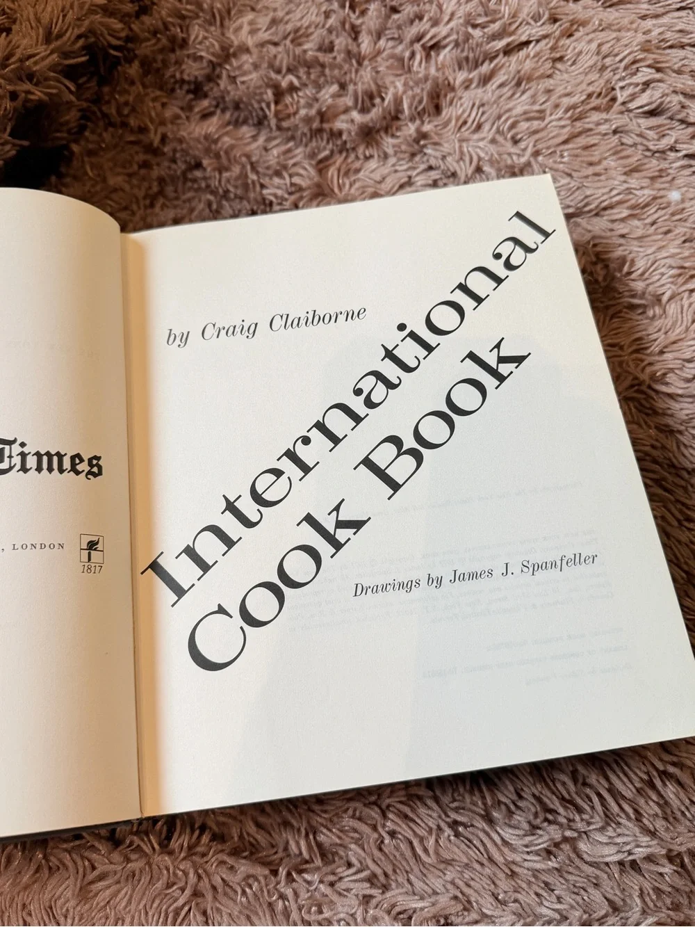 Vintage Cookbook The International Cook Book C. Claiborne first edition recipes